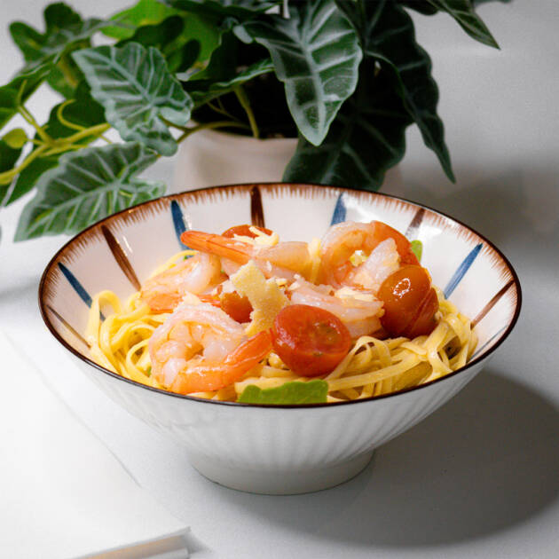 Lemon & Burnt butter Prawn Linguini